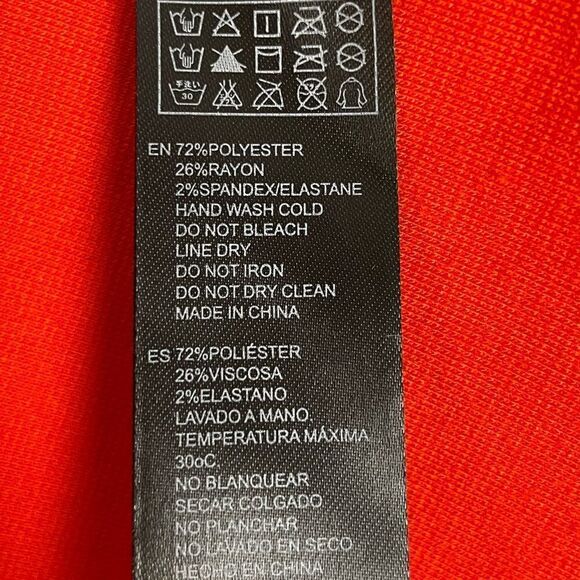 Forever 21 Orange Midi Dress Size M EUC - Picture 6 of 6